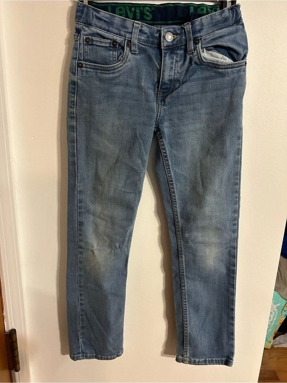 Levi's boys Light Wash Skinny Jeans